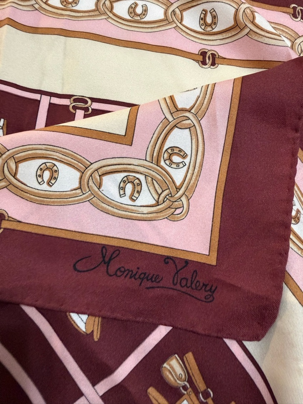 Vintage Silk Scarf Equestrian 30” - Picture 11 of 11